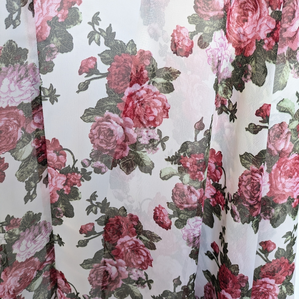 Pink and Green Floral Cardigan - Picture 4 of 4